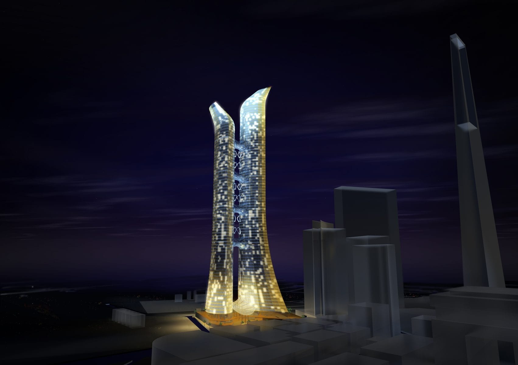 Dubai International Finance Centre Tower Concept - Fast + Epp